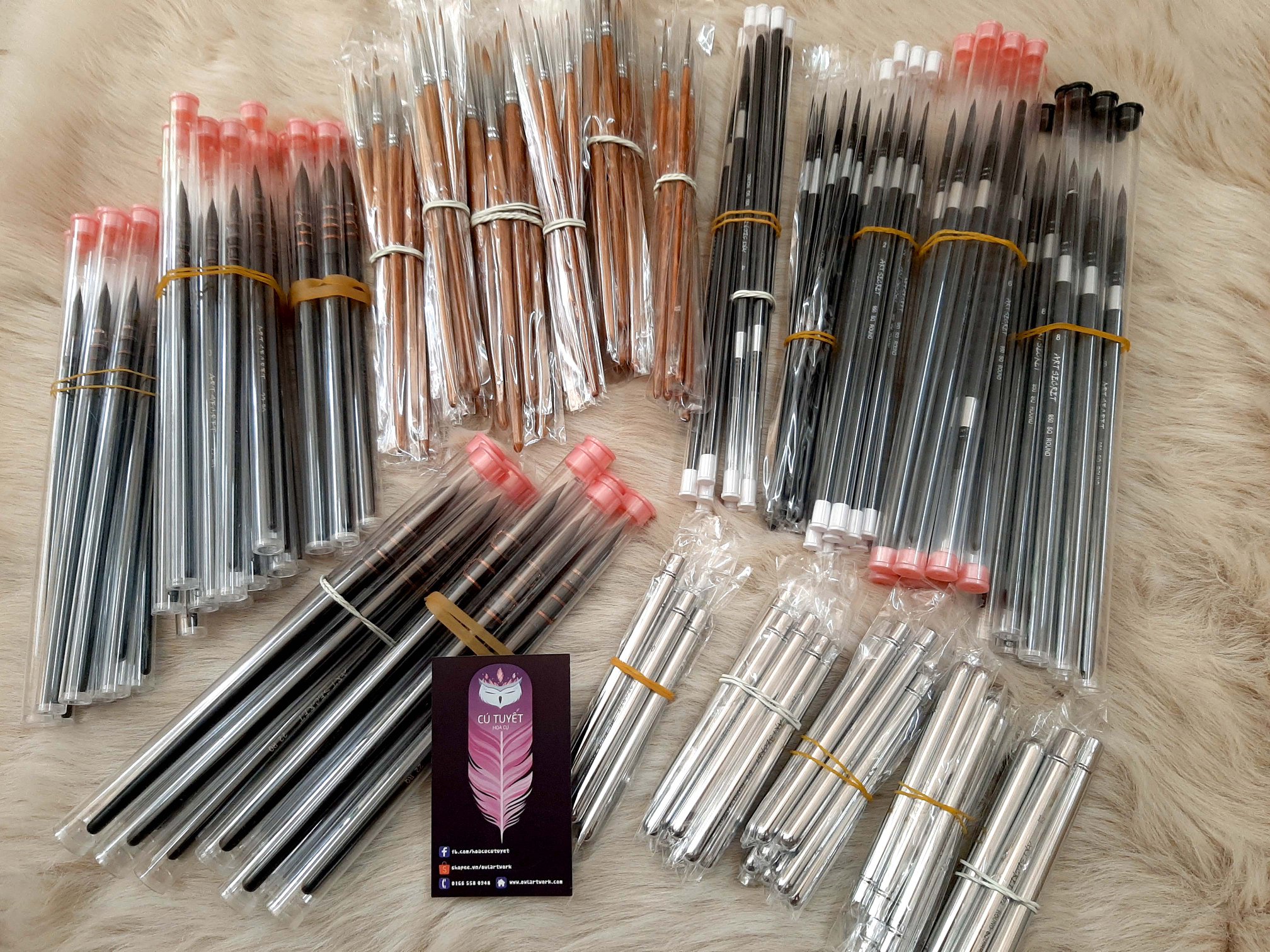 Cọ Mop Vẽ Màu Nước Lông Sóc Art Secret