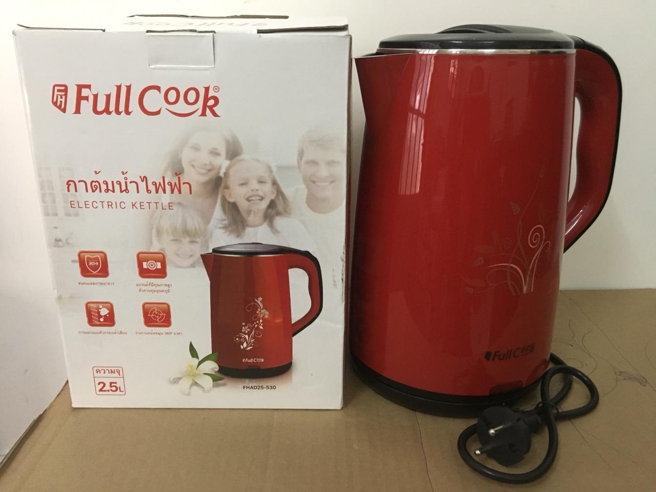Ấm đun nước siêu tốc 2.5 lít Full cook