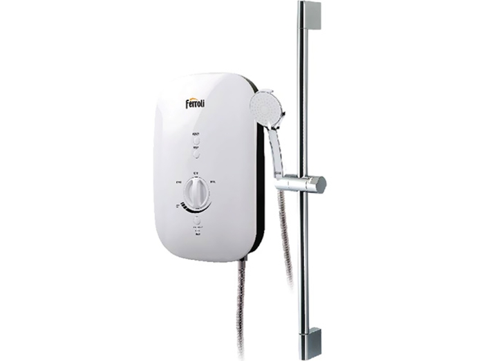 Máy nước nóng trực tiếp ferroli divo ssp có bơm, chống giật - hàng chính hãng