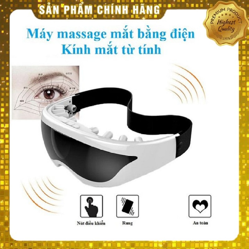 Kính massage mắt CkeyiN AM193 hỗ trợ giảm căng thẳng nhức mỏi mắt hiệu quả kèm cáp USB nhập khẩu