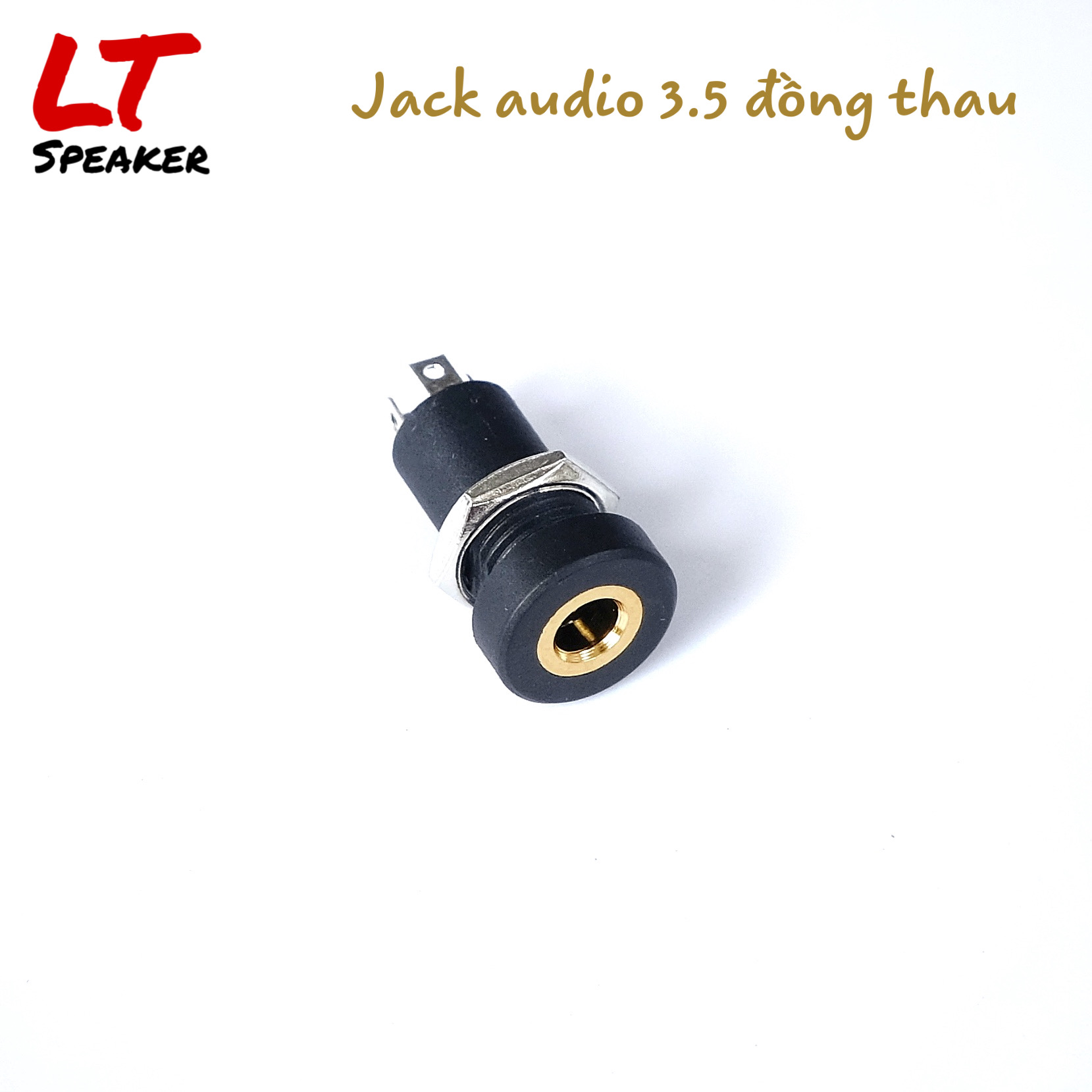 Jack cái Audio 3.5 mm chất liệu Đồng thau - 4 chân