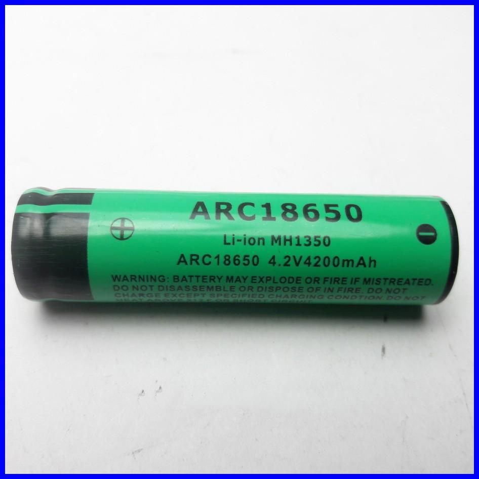 Pin sạc 3.7V 4.2V ARC18650 4200mAh ( Đầu Bằng) Cao Cấp