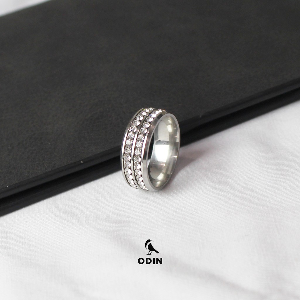 Nhẫn hợp kim đính đá ZC - ODIN