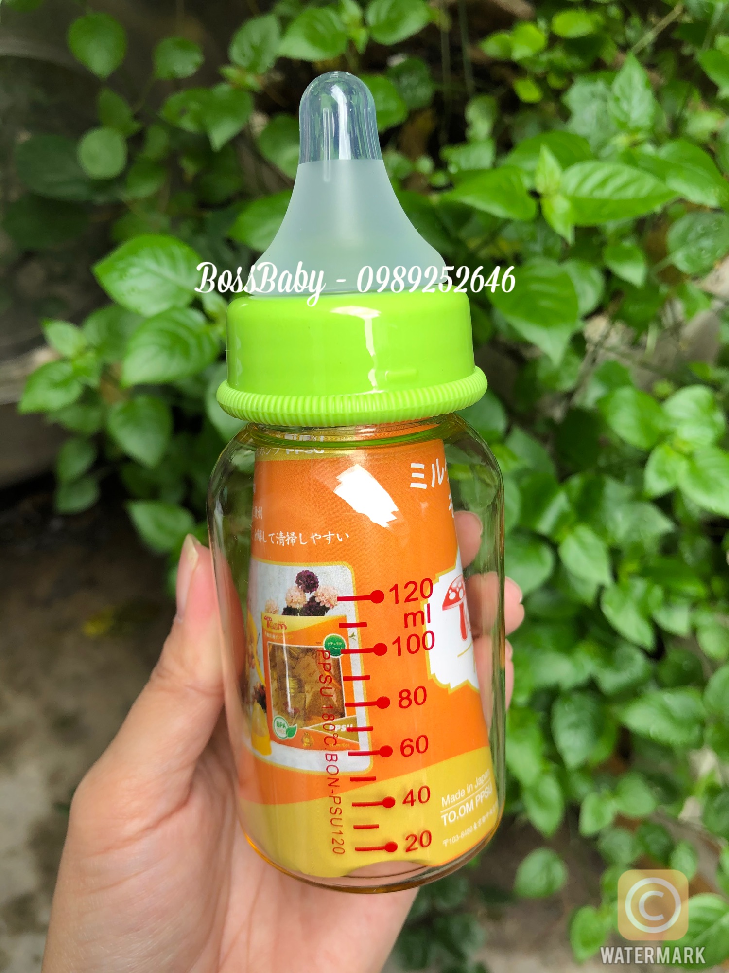 Bình sữa ppsu Toom 120ml cổ hẹp