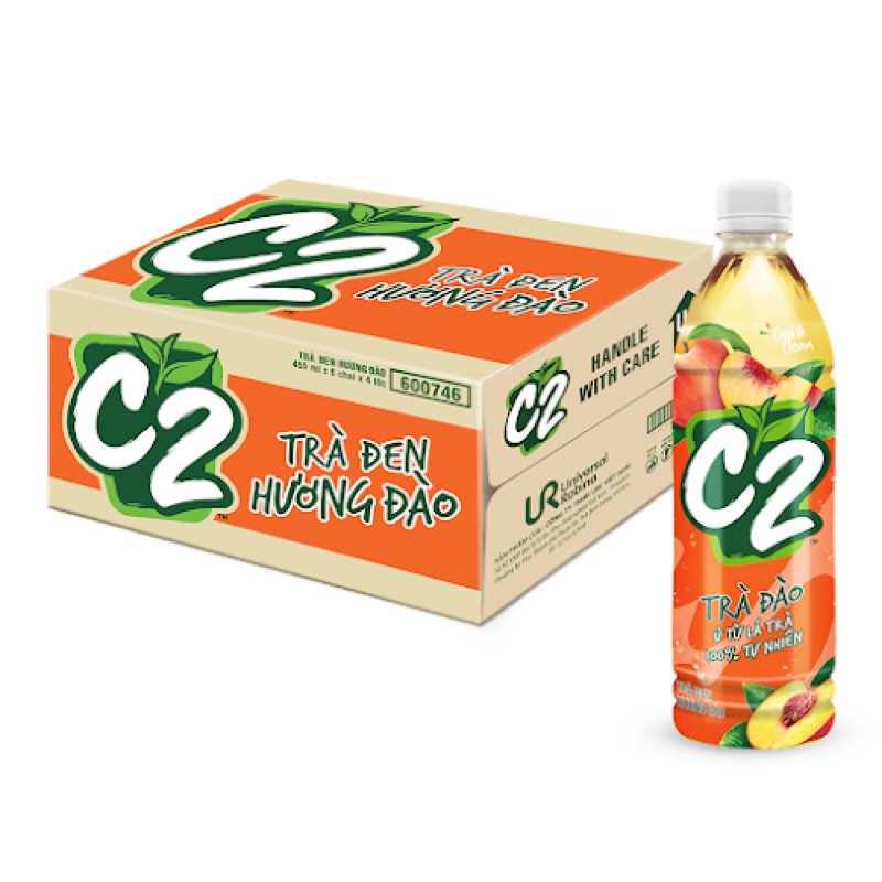 Thùng 24 chai trà xanh C2 455ml