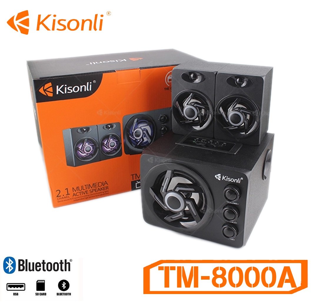 [HCM]Loa 2.1 Kisonli TM-8000A Bluetooth/ AC 220V