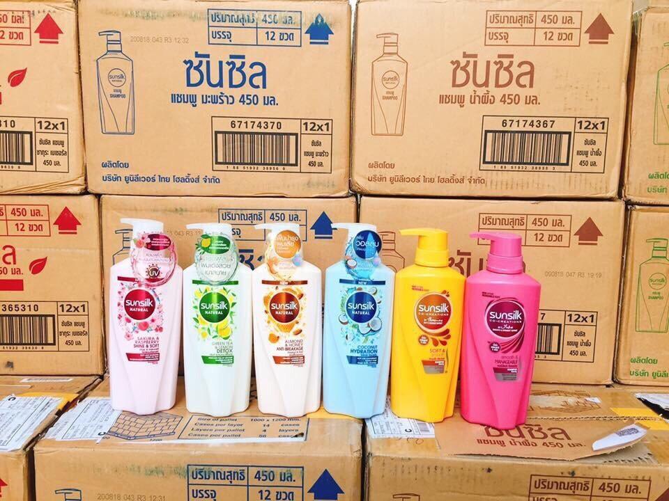[HCM]Dầu gội Sunsilk 450ml Thái Lan (Mật Ong Và Hạnh Nhân)