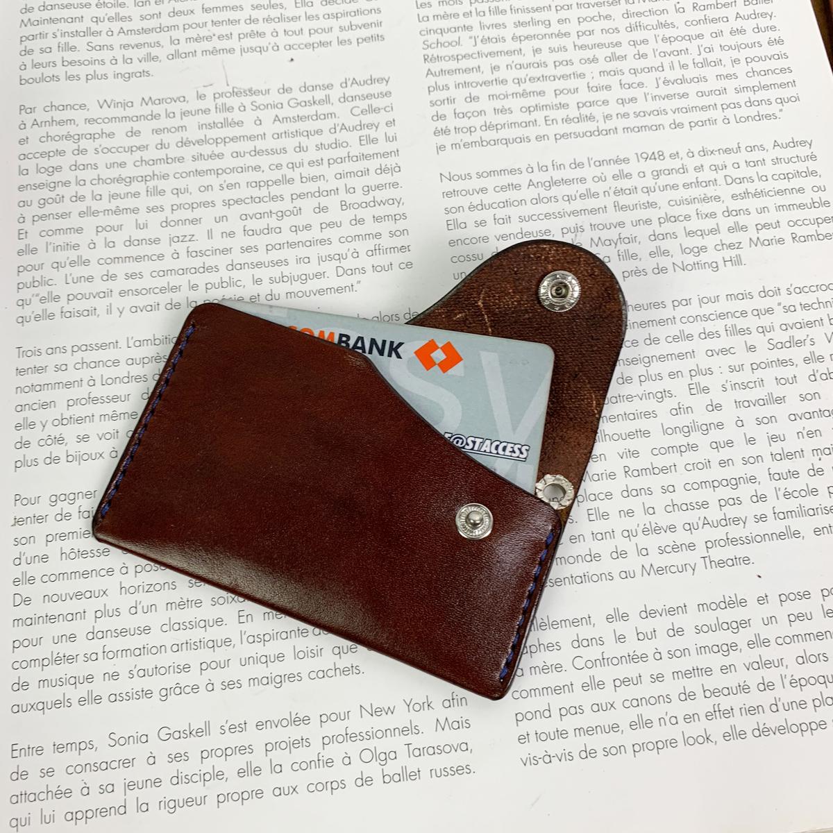 BAO ĐỰNG THẺ MINI - DA BÒ NHẬP KHẨU - ĐỒ DA THẬT THỦ CÔNG DTLEATHER DB276