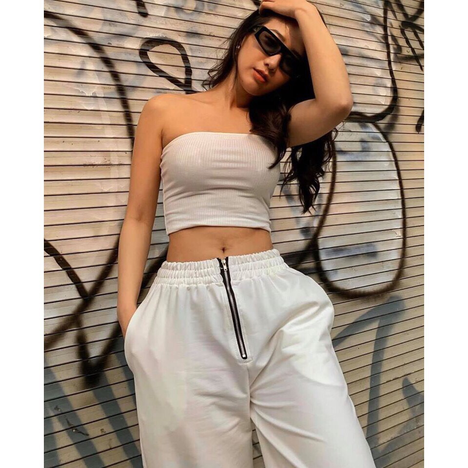 [HCM]Áo ống thun gân croptop nhiều màu