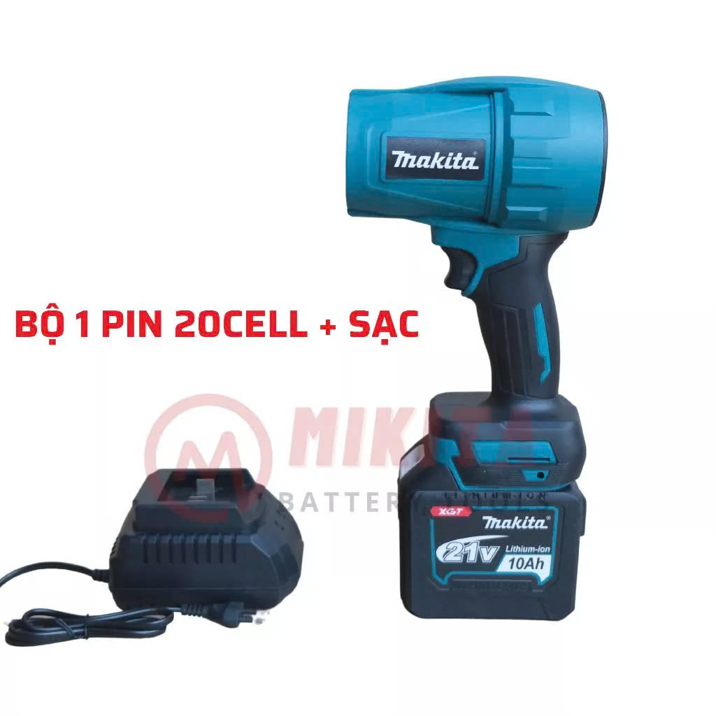 Quạt phản lực Makita hàng nhập ngoại , máy thổi gió phản lực MAKITA động cơ không chổi than,dùng pin lithium chân pin phổ thông bảo hành 24 tháng đổi mới