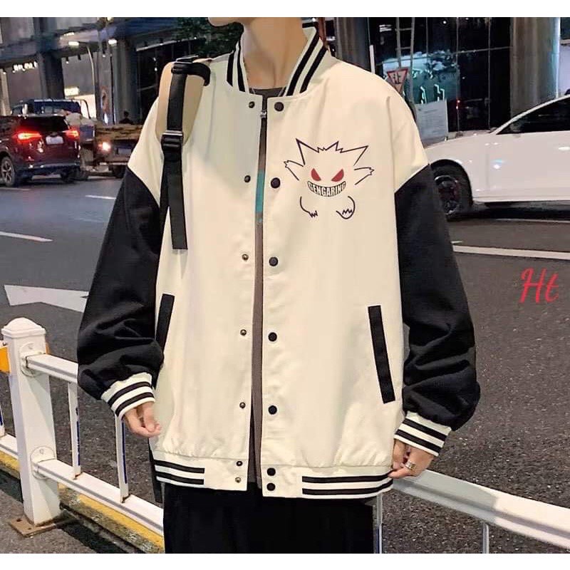Áo khoác bomber mặt quỷ mắt đỏ GEN HT12