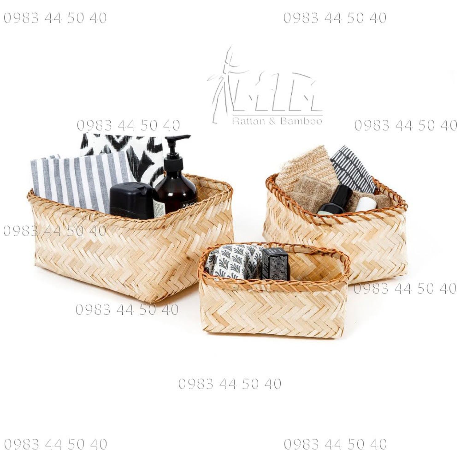 Rổ tre l Giỏ tre để vật dụng, Đựng đồ đa năng.