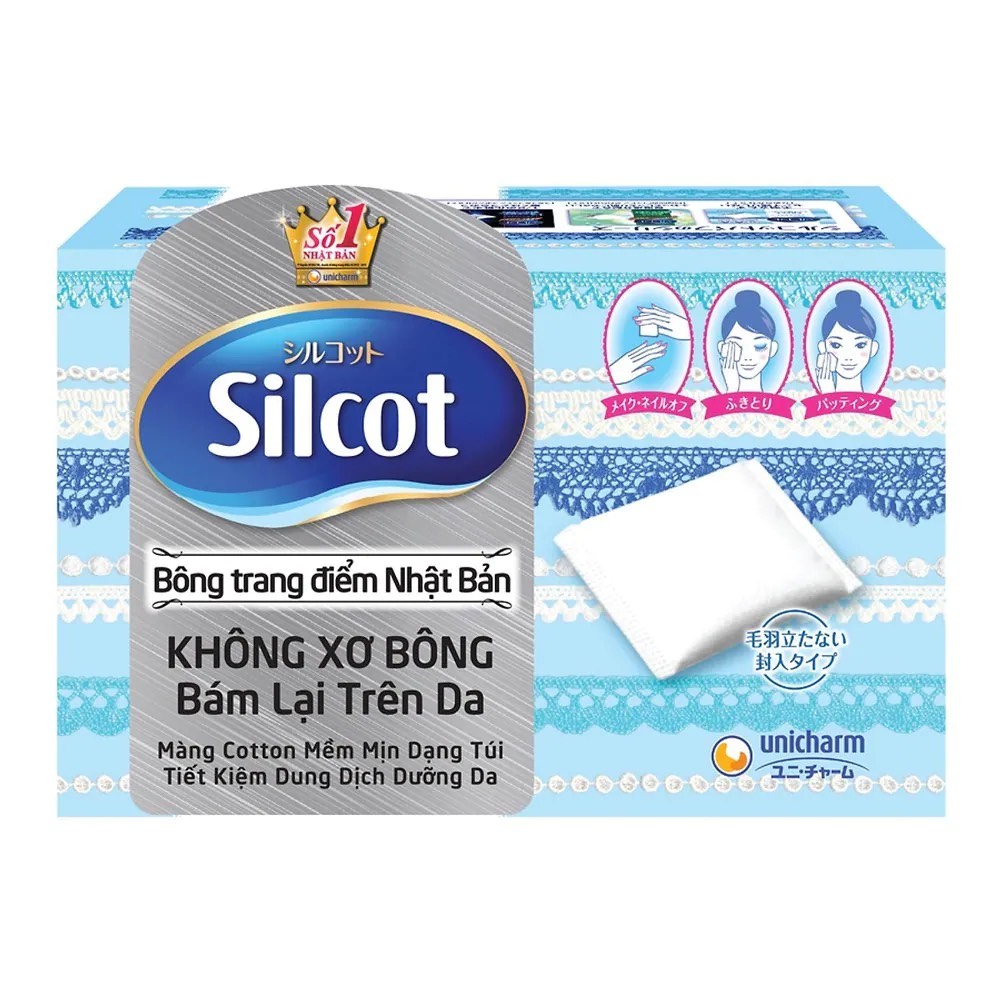 Bông tẩy trang Silcot hộp 82 miếng