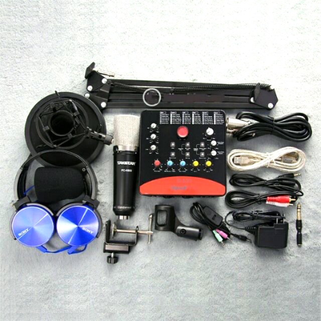 COMBO THU ÂM LIVESTREAM CHUYÊN NGHIỆP MIC TAKSTAR PC K600-SOUND CARD ICON UPOD PRO KÈM PHỤ KIỆN TẶNG TAI ỐP BH 12 THÁNG