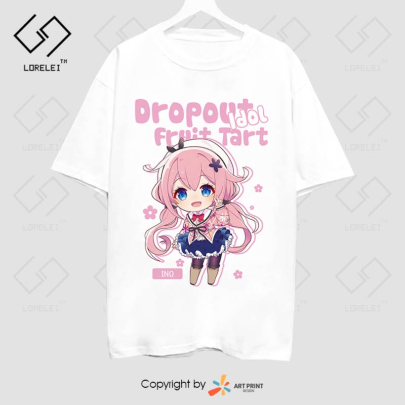 Áo thun Dropout Idol Fruit Tart Ino Chibi Cute ngắn tay
