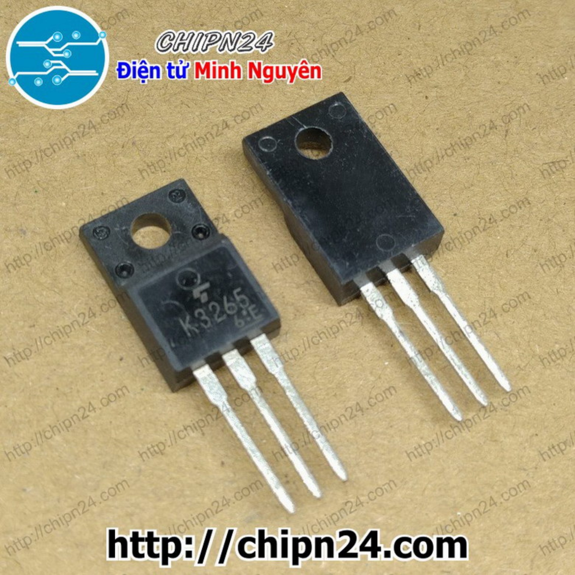 [1 con] (KT1) Mosfet K3265 TO-220F 10A 700V Kênh N (2SK3265 3265)