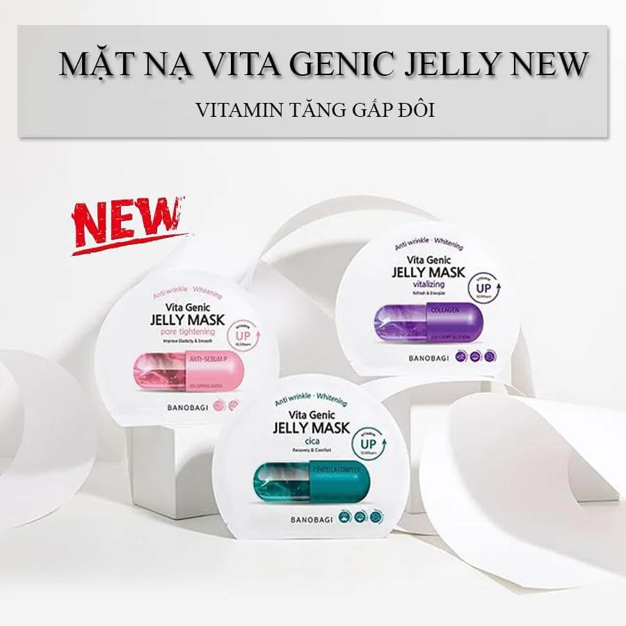 [MẪU MỚI 2020] Mặt Nạ Dưỡng Da Banobagi Vita Genic Jelly Mask Hộp 10 Miếng