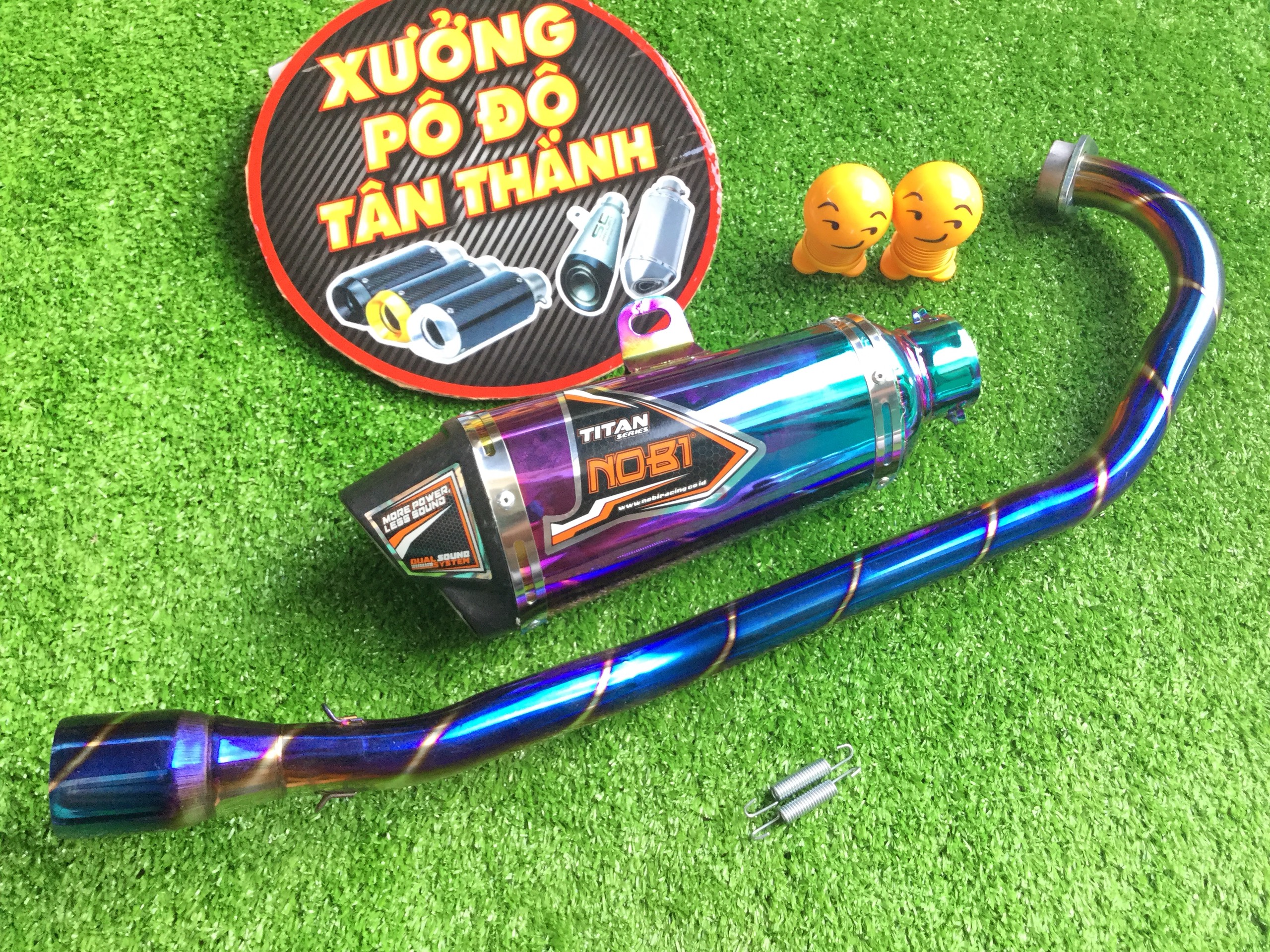 Bộ pô nobi titan full cổ titan winer, sonic,...