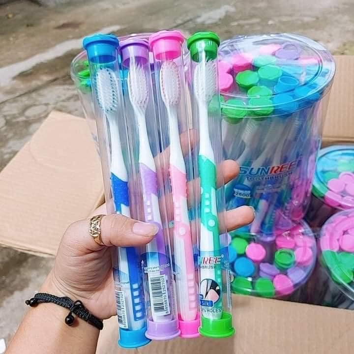 10 Bàn chải đánh răng lông mềm bảo vệ nướu Sunree