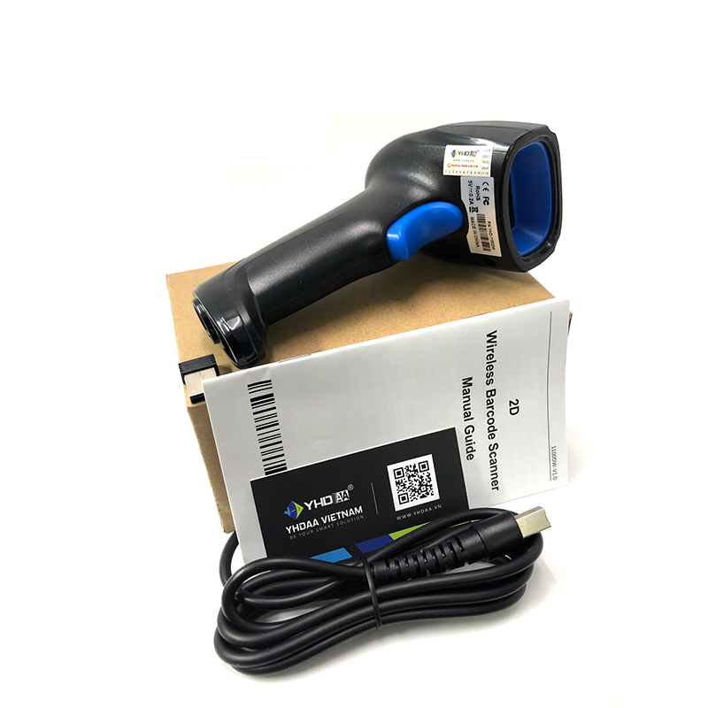 Máy quét mã vạch bluetooth không dây đọc Barcode(1D) Qrcode(3D) connect được cả Điện thoại