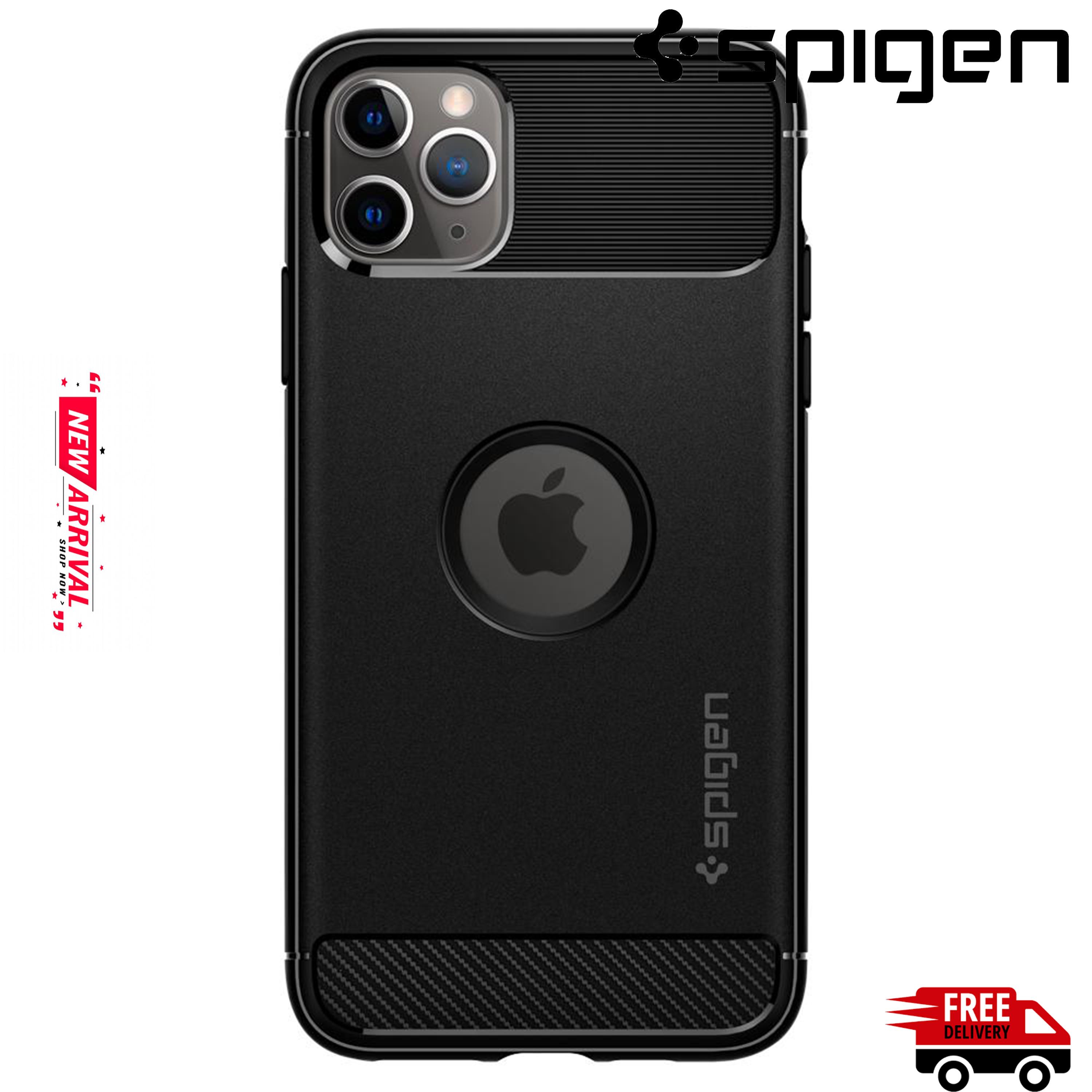 Ốp iPhone 11/11 Pro/11 Pro Max Spigen Rugged Armor - Hàng Chính Hãng