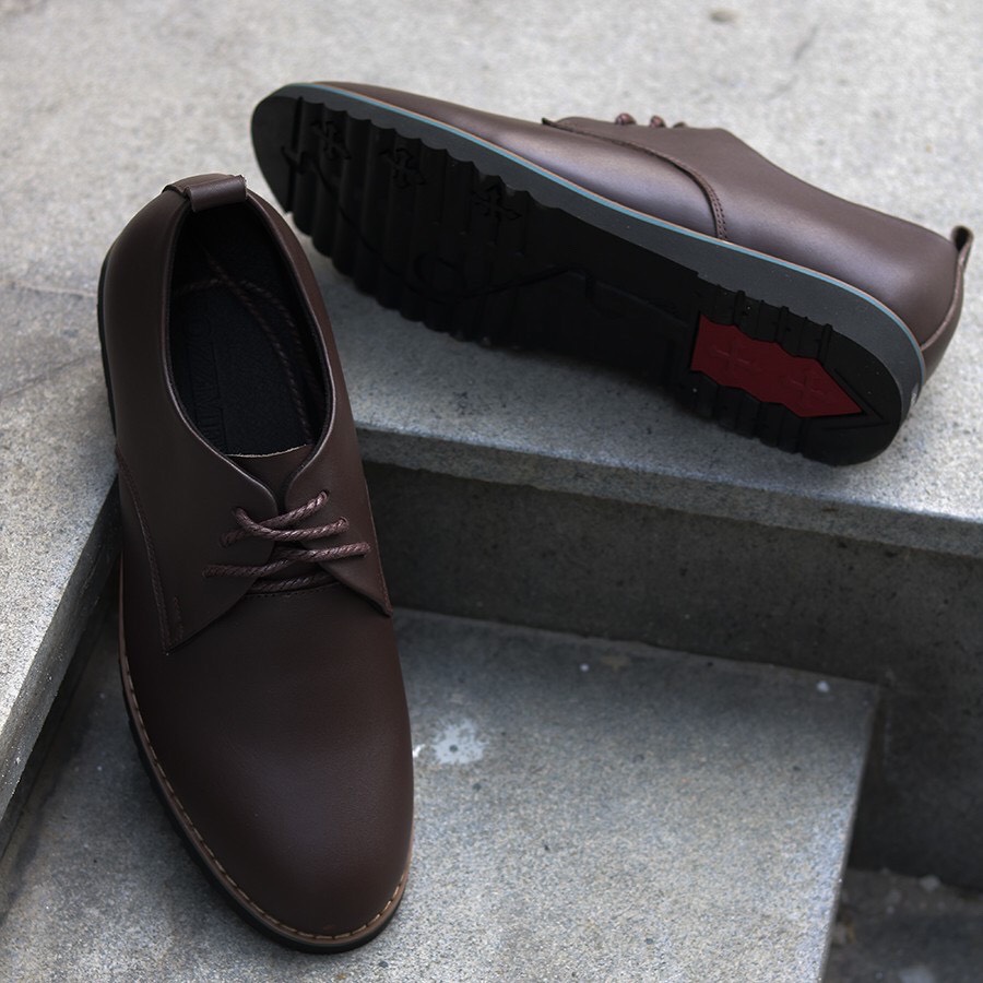Giày Sneaker Nam Cột Dây Da Bò Giày Nam Đẹp Giày Da