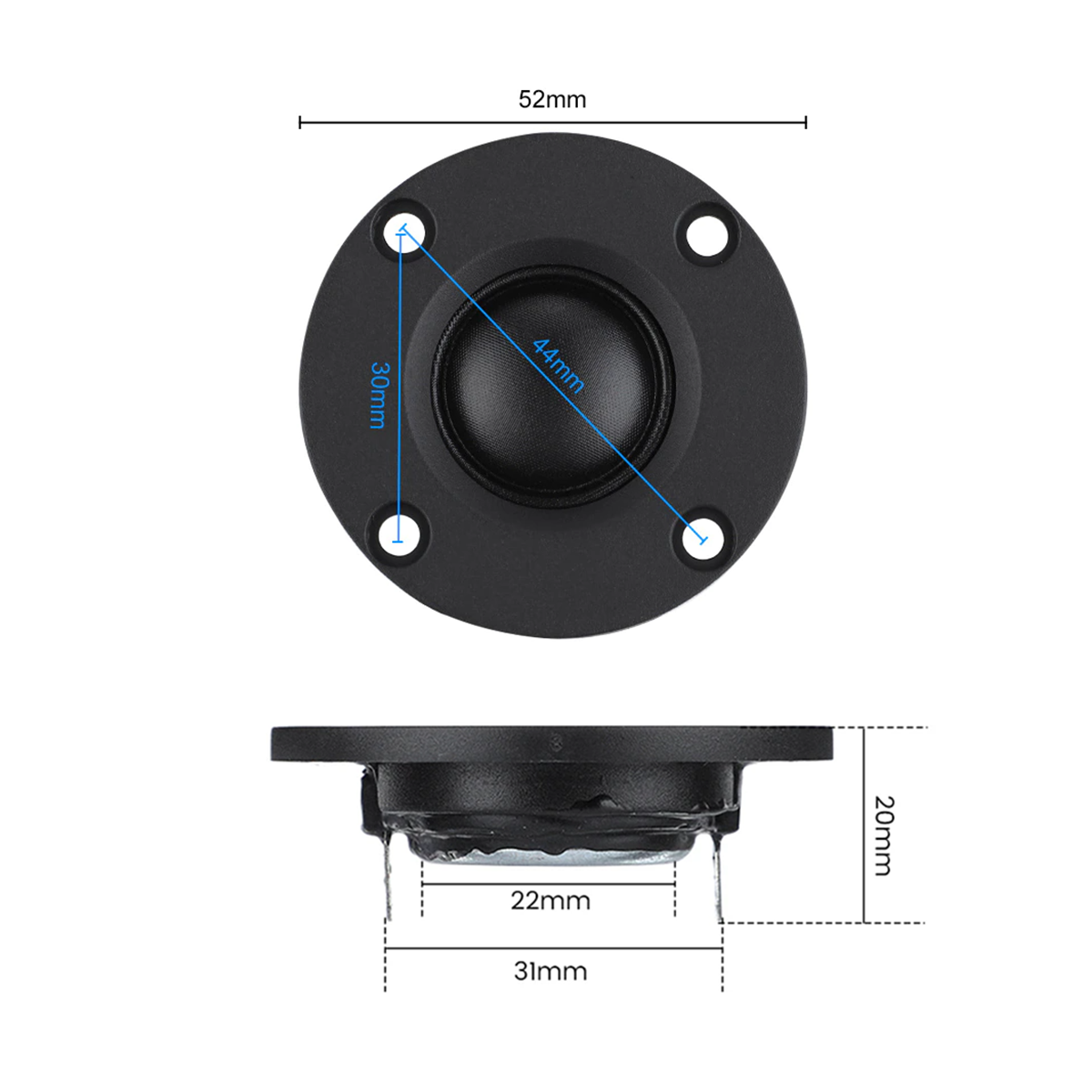 Loa treble Harman tròn màng Lụa 10W 4R từ NEO