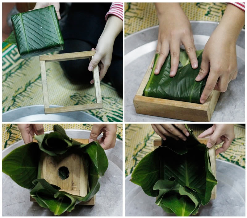 Khuôn làm bánh chưng bằng gỗ Dragon