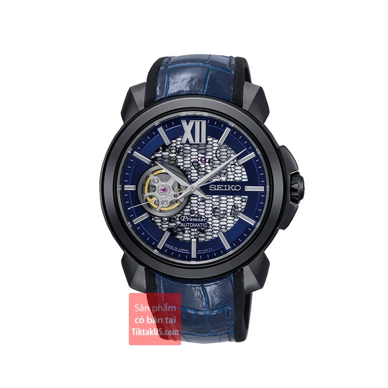 Đồng hồ nam cao cấp Seiko Limited Edition SSA375J1 Premier Automatic Novak Djokovic 43mm chống nước 100m phiên bản giới hạn kính sapphire 100m