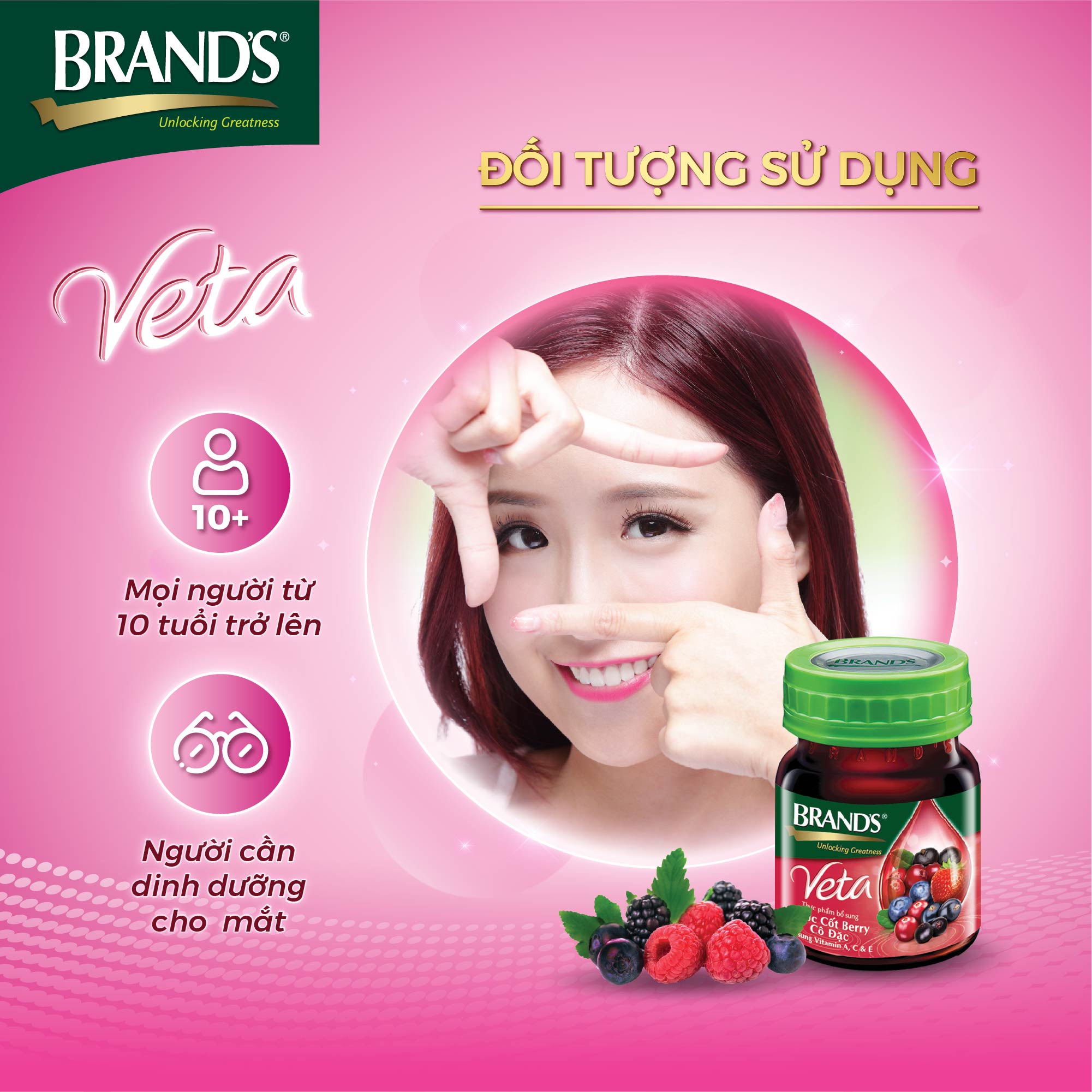 Combo 4 Hộp 6 Chai Nước Cốt Berry BRAND'S Veta (42ml/chai)