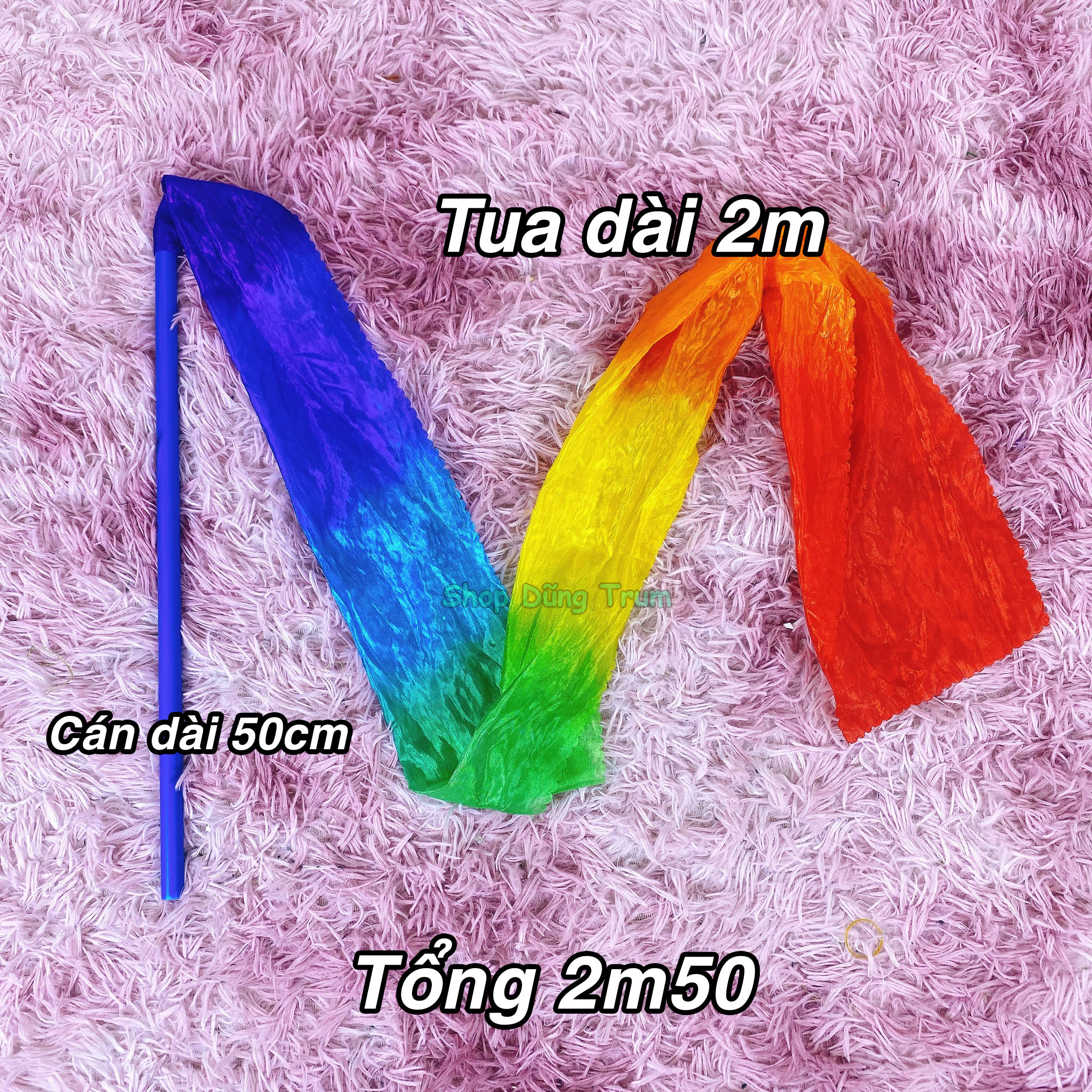 Que lụa đa sắc múa biểu diễn cực đẹp
