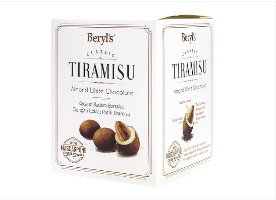 Beryl’s Tiramisu Almond White Chocolate 100g