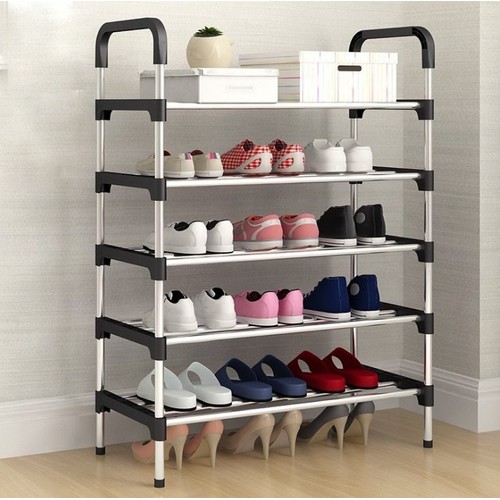 [HCM][CHỊU LỰC LÊN ĐẾN 30KG] - KỆ ĐỂ GIÀY DÉP 5 TẦNG LÀM BẲNG CHẤT LIỆU INOX CAO CẤP KO BỊ GỈ - SIÊU BỀN
