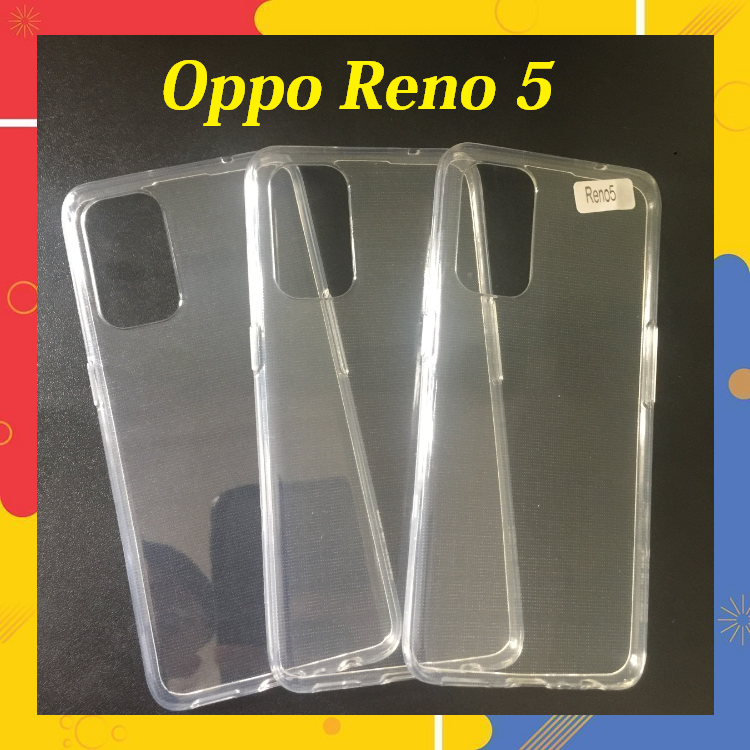 Ốp Lưng TPU Silicon Trong Suốt Cho Oppo Reno 5 4G Reno 5 5G