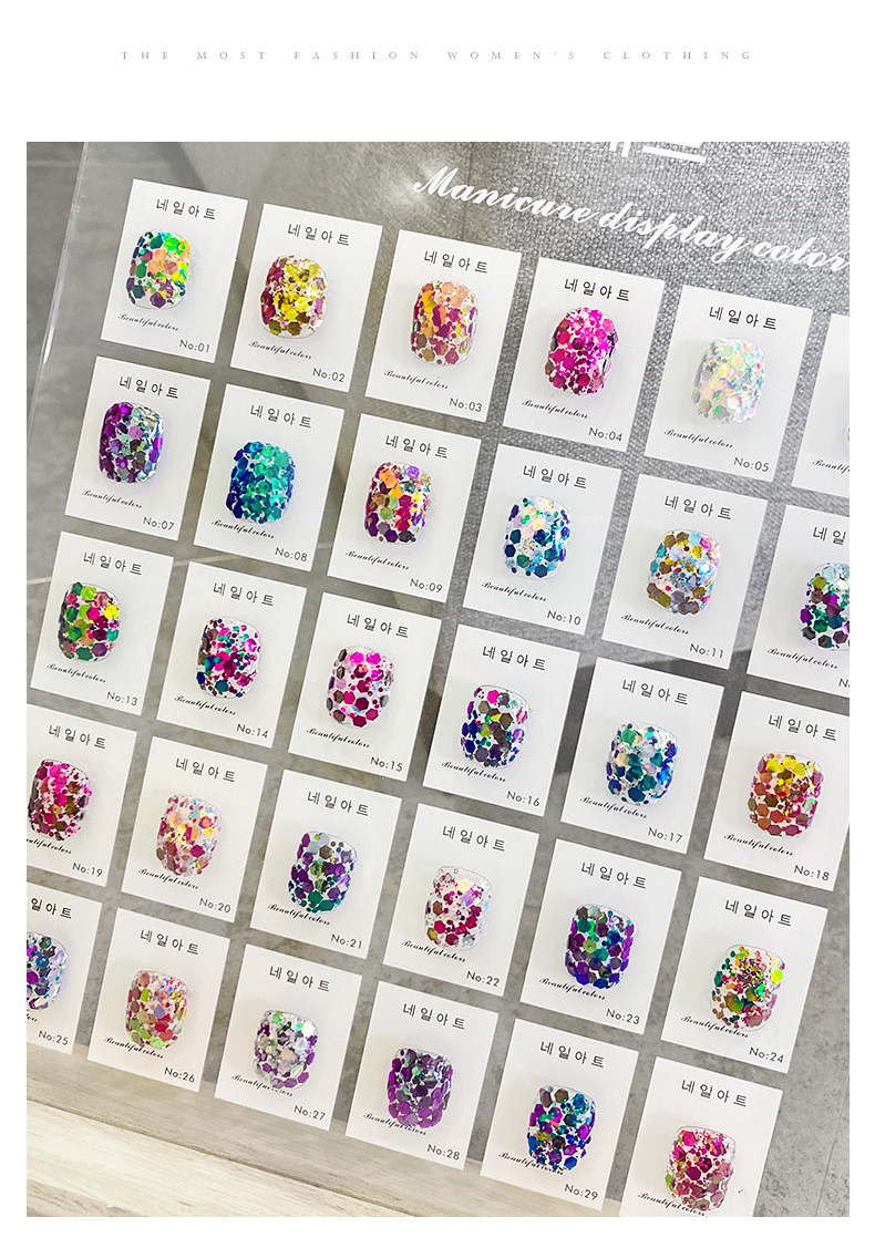 Mica Nail Sample Display Frame