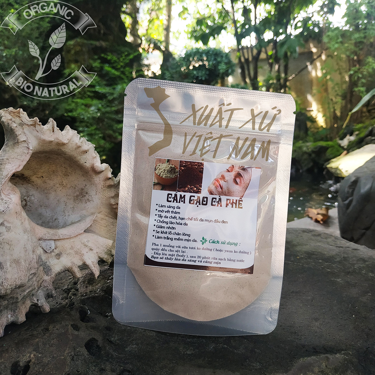 [HCM][BIONATURAL] Bột đắp mặt Cám Gạo Cà Phê handmade 50gr