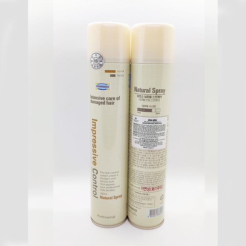Gôm xịt tóc mềm (Hàn Quốc) mugens natural spray 300ml giá rẻ