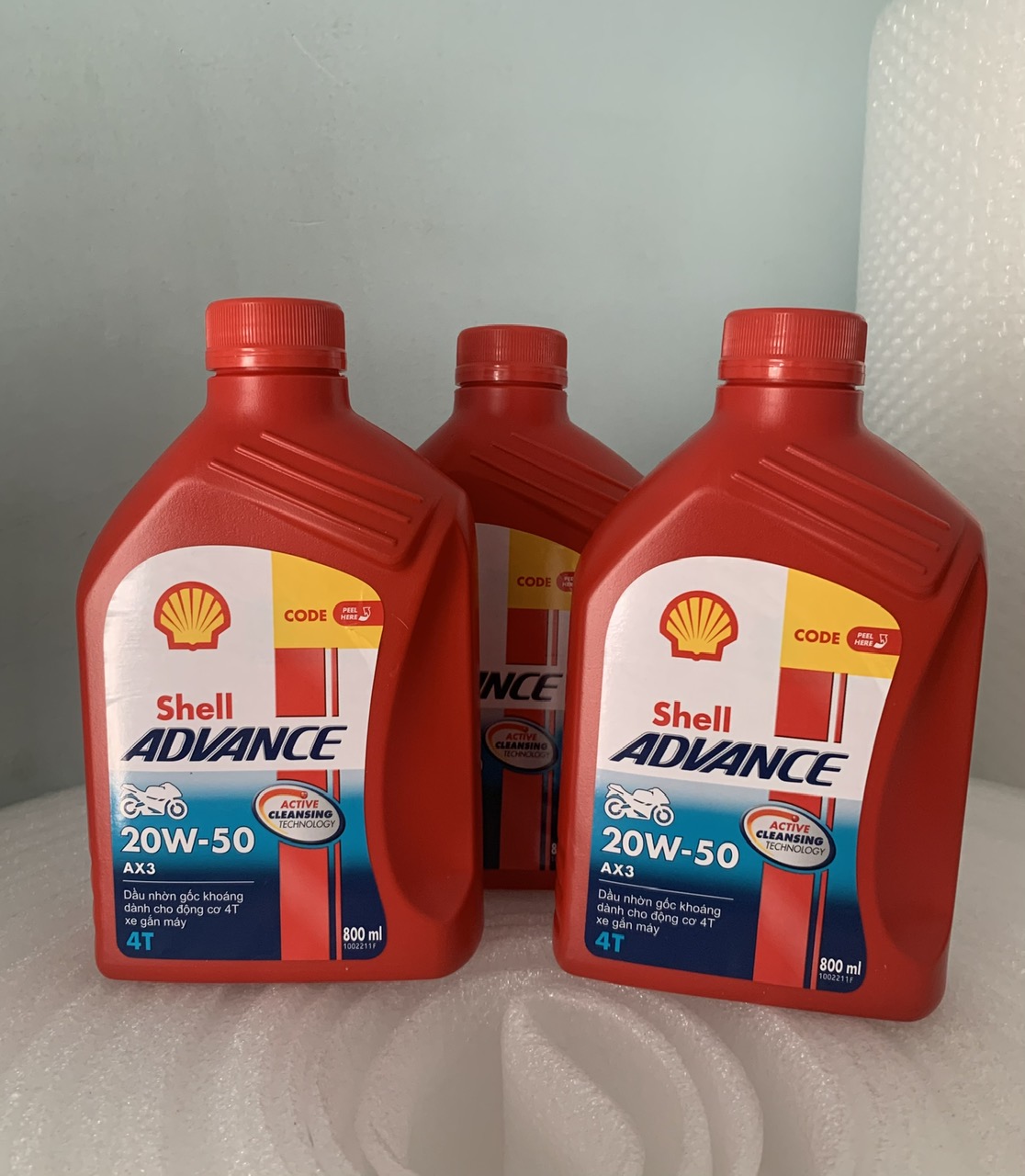 Nhớt SHELL ADVANCE AX3 (20W-50) 800ml cho xe số