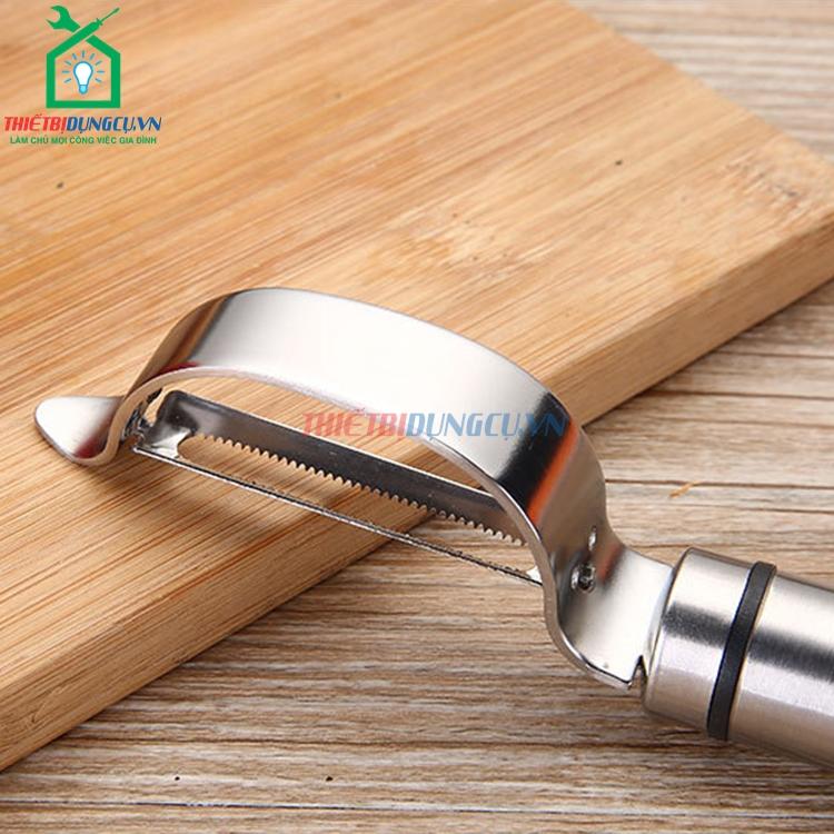 Dụng cụ gọt vỏ trái cây inox đa năng (kiểu gọt ngang)