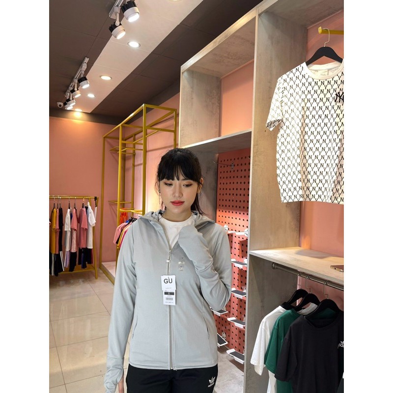 Áo chống nắng GU túi ZIP - Chất thun lanh dạng HẠT