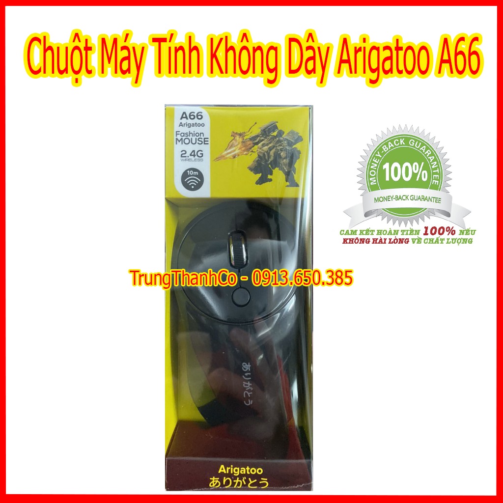 Chuột Máy Tính Không Dây Arigatoo A66