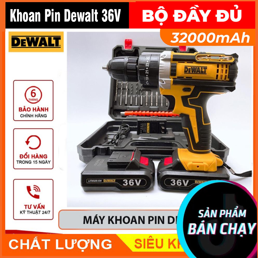 [VOUCHER 8%]Máy Khoan De.walt Cầm Tay Chính Hãng USA MÁY KHOAN PIN DEWALT 72 V TẶNG KÈM BỘ PHỤ KIỆN, MÁY KHOAN PIN USA, MÁY KHOAN BÚA. bảo hành 1 năm.