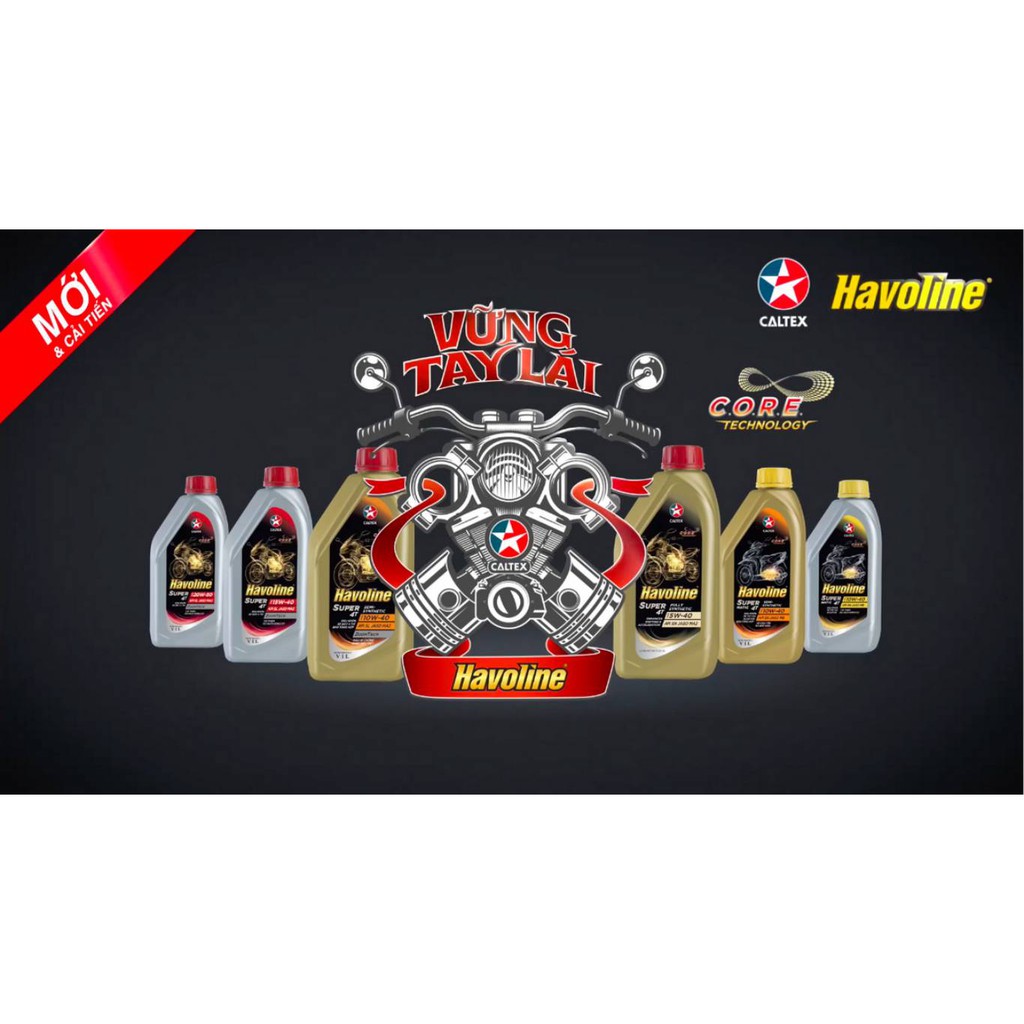 Dầu nhớt caltex havoline super 4t sae 15w40