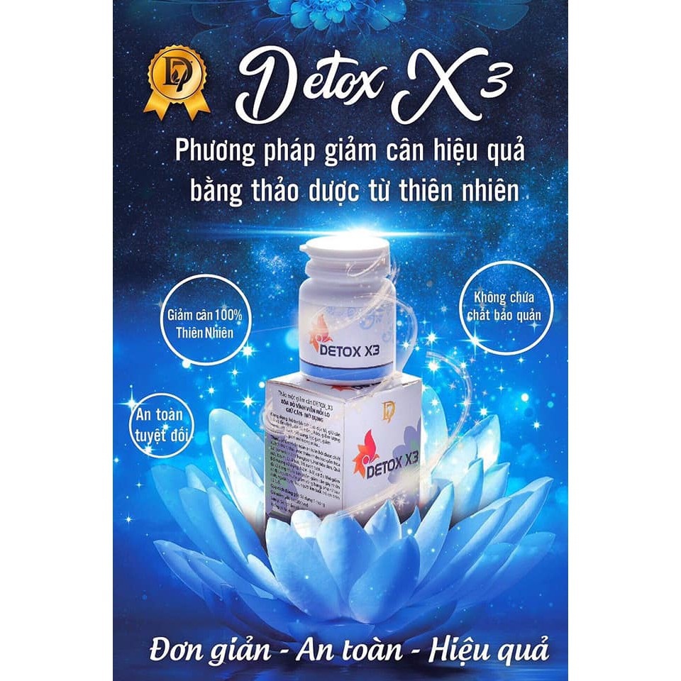 Viên Uống Giảm Cân Detox X3 Mộc Linh Giúp Giảm Mỡ Bụng Hiệu Quả