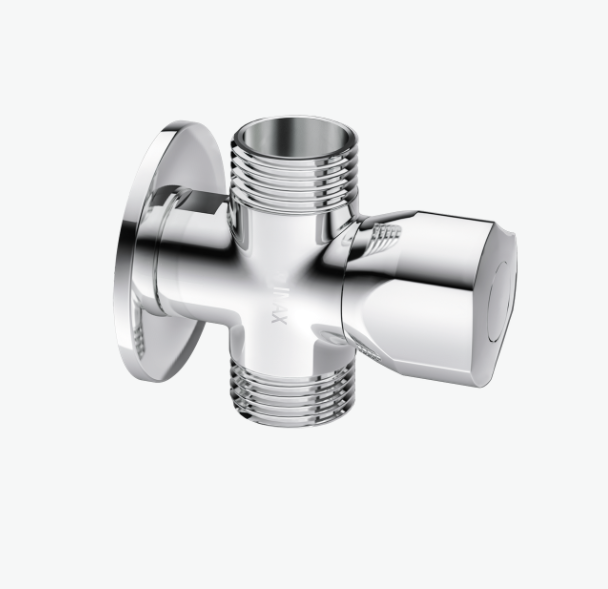 T cầu có khóa INAX A 703 7, Van chia nước cho vòi xịt vệ sinh và bồn cầu, van giảm áp, van khóa nước giảm áp 2 chiều