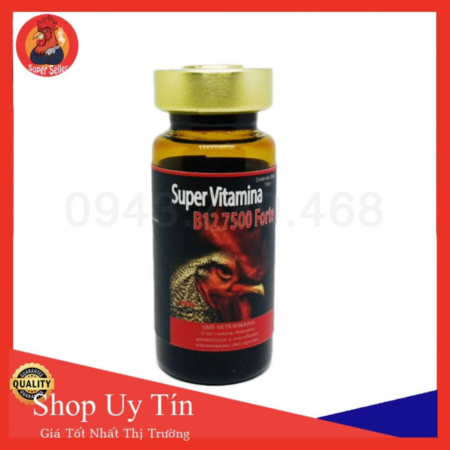 B12 7500 for.te chai 10ml-chích hừng gà-tăng cơ-bo lớn-dẻo dai-bền sức nhập khẩu usa