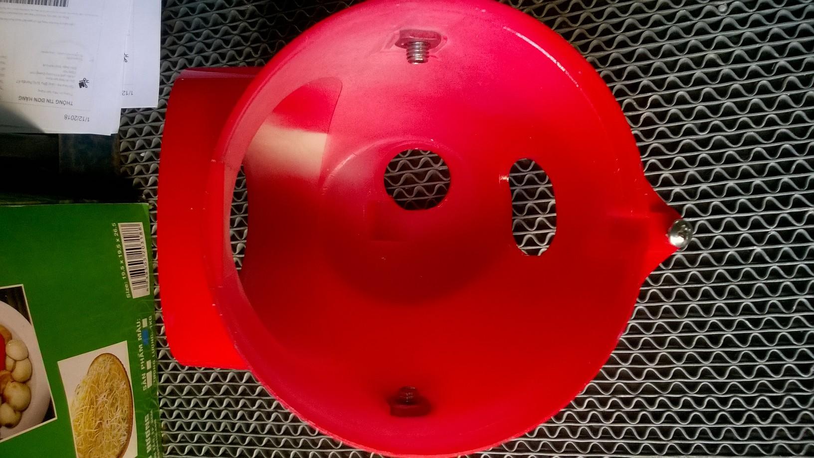 Bộ gáo chóa kính đèn trước cho anh em dọn honda 67 -nhựa đỏ