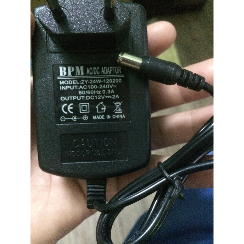 [HCM]Nguồn Adapter 12V-2A Cao Cấp Cho Camera, Loa Kéo