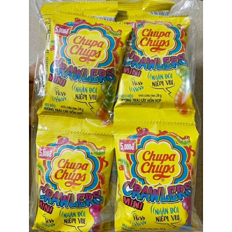 Kẹo dẻo Chupa Chups dẻo Pinkis gói 16 túi