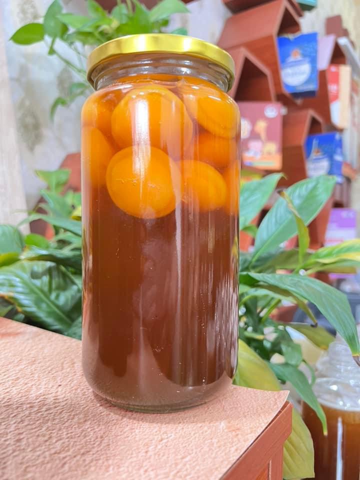 Lòng đỏ trứng gà ngâm mật ong